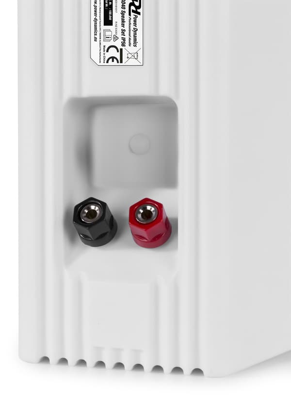Power Dynamics BGO40V Högtalarset 4"100W Peak effekt IP56  vit