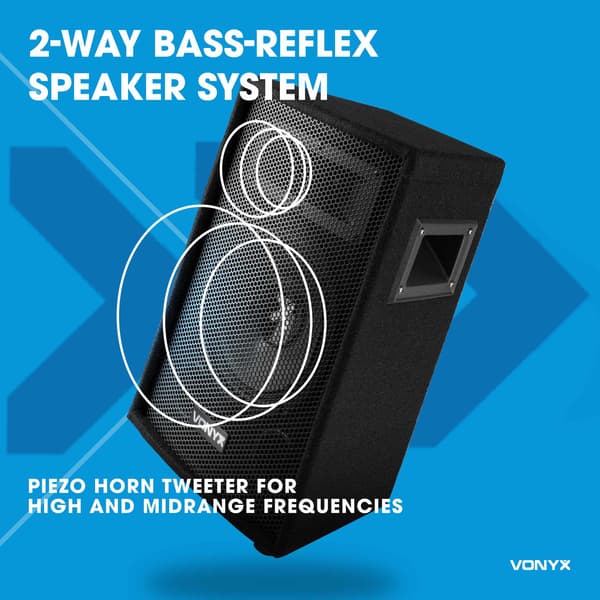 Vonyx SL10 PA-Box 10"/500W Peak Effekt