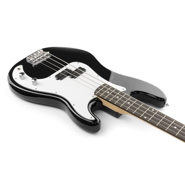 Max Gigkit basgitarr med 40 Watts förstärkare - Gitarrstativ - Gitarrväska - Svart