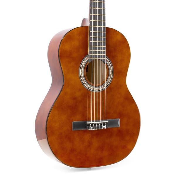 MAX SoloArt klassisk akustisk gitarr (39") Startset - Brun (trä)