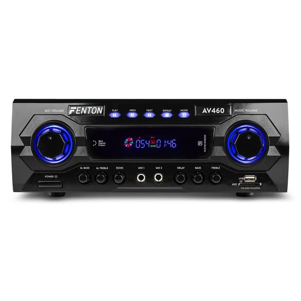 Fenton AV460 karaokeförstärkare med Bluetooth, mp3-spelare, eko och equalizer