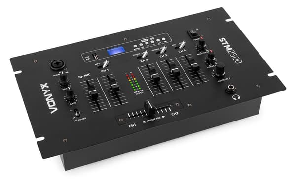 Vonyx STM2500 Mixer 5 kanaler, USB, BT, MP3