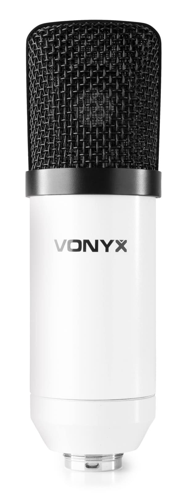 Vonyx CM300W Studio Mikrofon, USB, vit