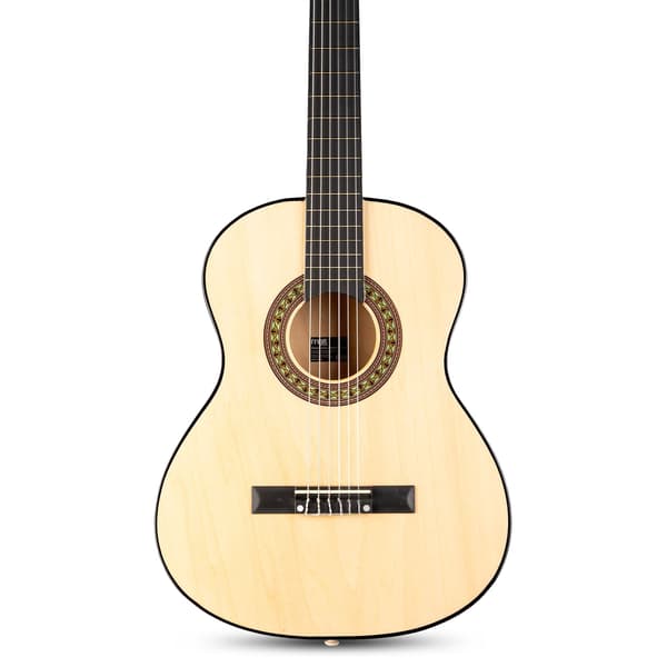 MAX SoloArt Junior 3/4 - Akustisk gitarr ungdom / junior - Komplett startset med tillbehör - Trä