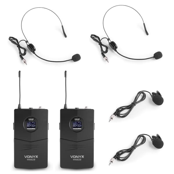 Vonyx WM82B Mikrofon UHF digital 2ch BP
