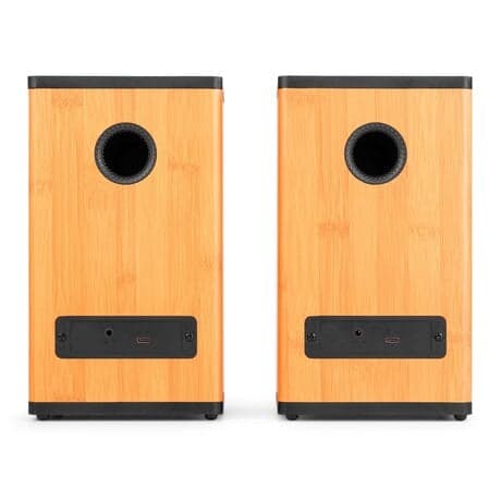 Audizio BS20 Aktiva Bokhyllehögtalare Bluetooth 50W Bambu