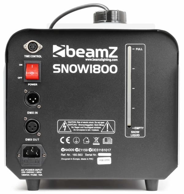 BeamZ SNOW1800 Snömaskin DMX