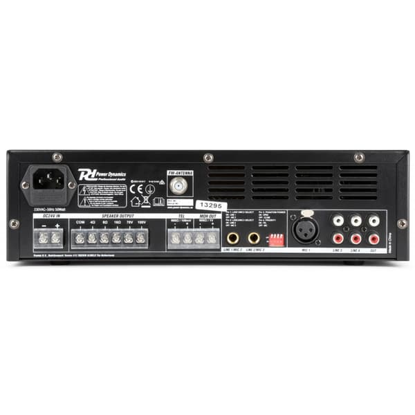 Power Dynamics PBA60 100V, Förstärkare, 60W USB/MP3/BT