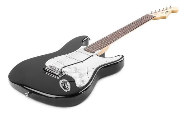 MAXMusic GigKit Elektrisk gitarr set, svart