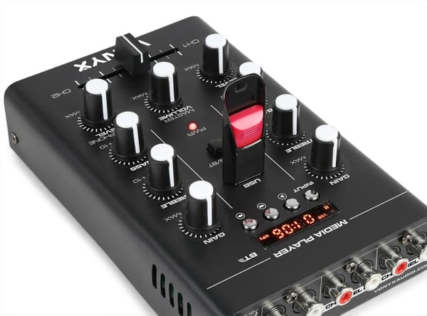 Vonyx STM500BT Mixer 2CH, BT, MP3, Displa