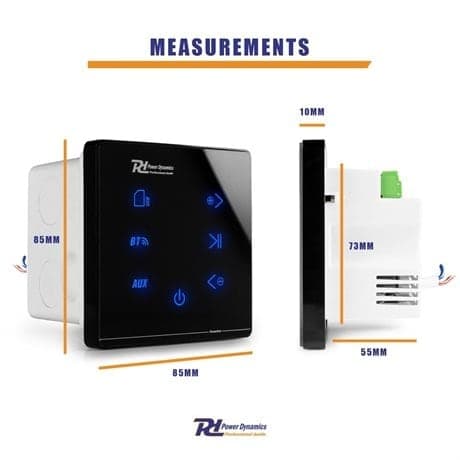 Power Dynamics Powerline A100B inbyggd förstärkare med Bluetooth - 4x 20W