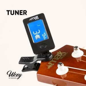 UKEY Ukulele set Soprano 21" Mörk Naturell