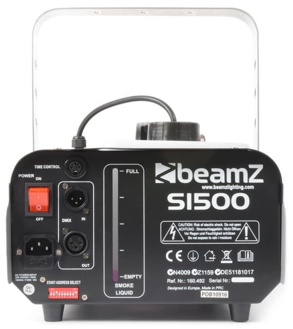 BeamZ S1500 Rökmaskin DMX/timer cntrl