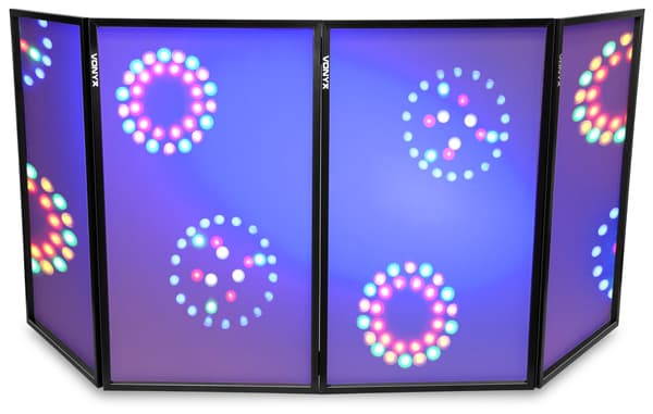 Vonyx DB2 ihopfällbar panel, 120x70x4, vit