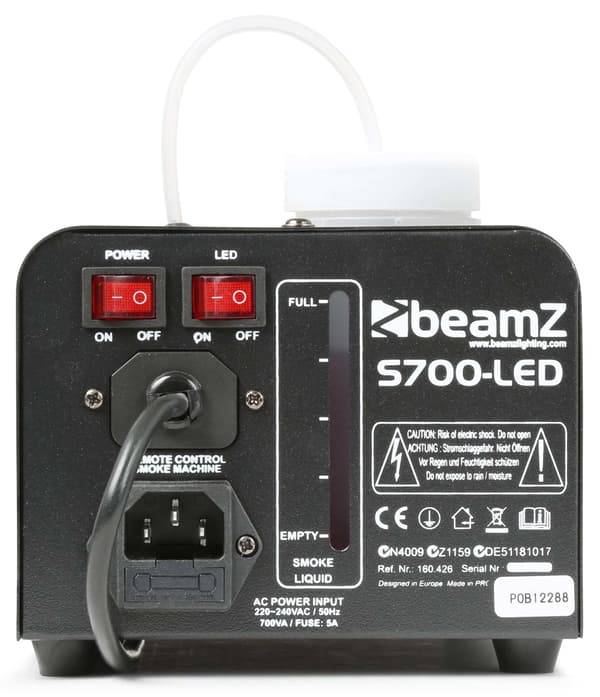 BeamZ S700-LED Rökmaskin med Eld-effekt