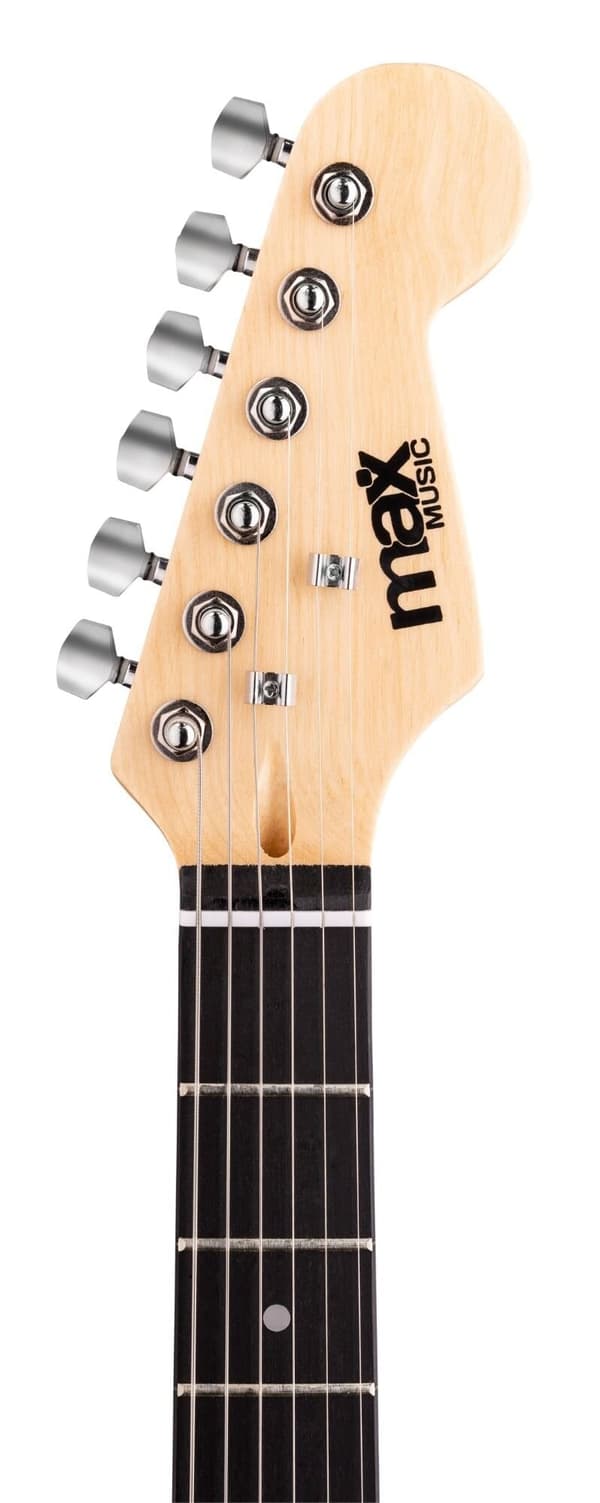 Max GigKit Superstrat Elgitarr med 40W Peak Effekt förstärkare och tillbehör - Mörkblå
