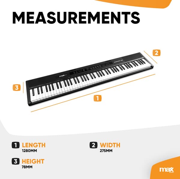 Max RhapsodyDP88 Digital Piano 88-tangenter