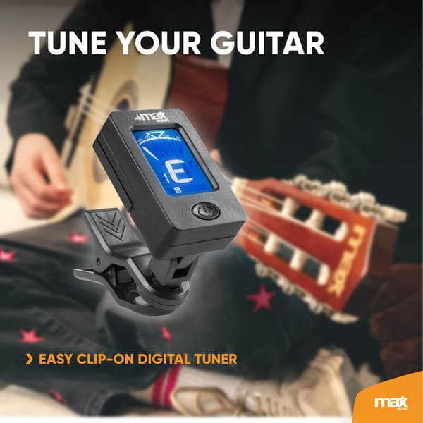 MAX SoloArt Junior 3/4 - Akustisk gitarr ungdom / junior - Komplett startset med tillbehör - Trä