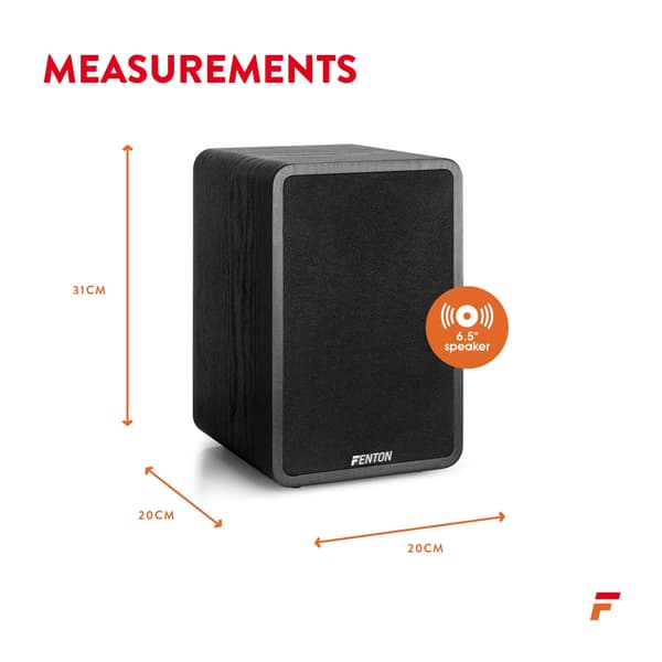 Fenton SHFB65 hifi högtalare - 6,5'' - 200W Peak effekt