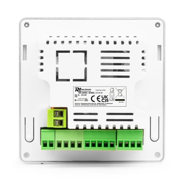 Power Dynamics Powerline B100B In-Wall Ljudförstärkare BT/LCD – Svart