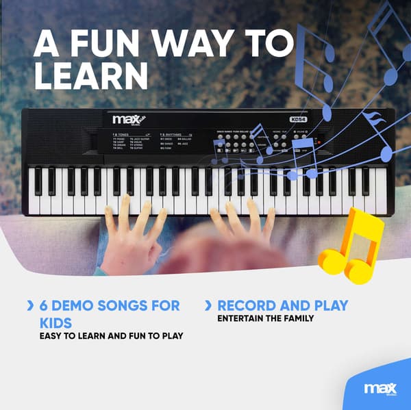 Max KD54 Electronic Keyboard 54-keys