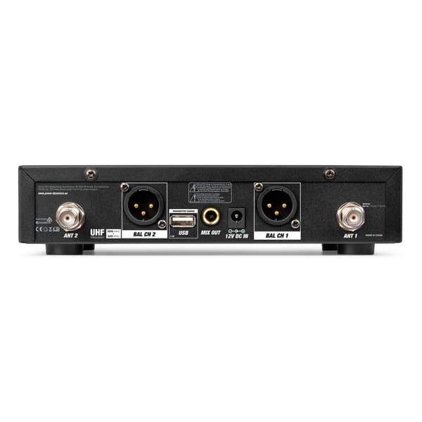 Power Dynamics PD522 UHF trådlös mikrofonset med 2 handhållna mikrofoner