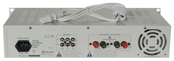 SPL 1000MP3 Förstärkare, blå LED+EQ WH