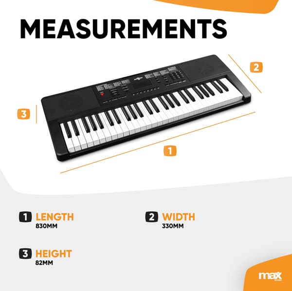 Max Rhapsody54 elektroniskt Keyboard 54-tangenter