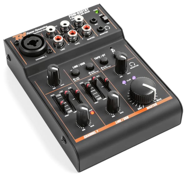 Power Dynamics PDM-D301BT Mixer 3CH/EQ/USB/BT