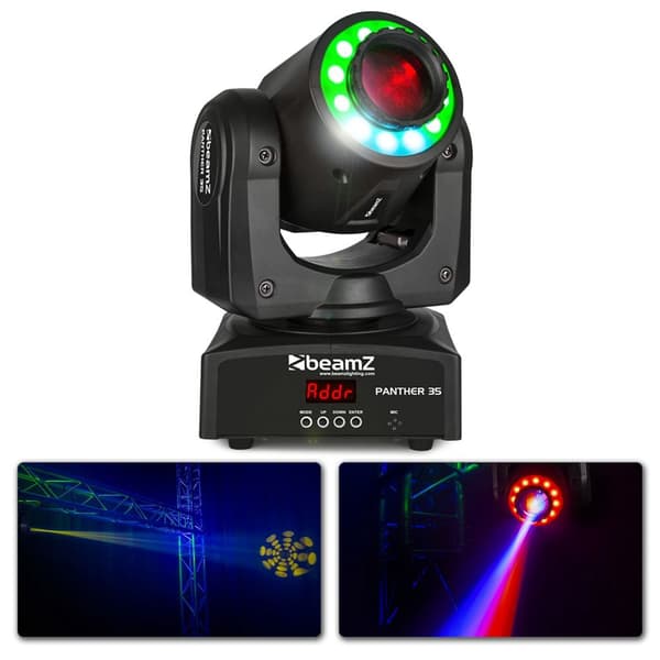 BeamZ Panther 35 Led Spot Moving Head+ring