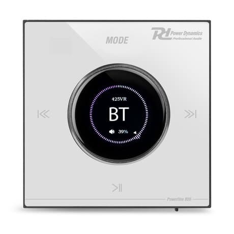 Power Dynamics Powerline B50W In-Wall Ljudförstärkare BT/LCD – Vit