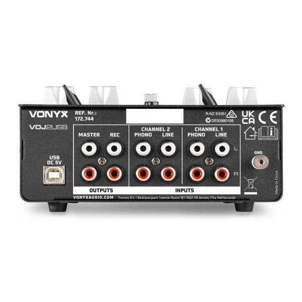 Vonyx VDJ2USB - 3-kanals stereo USB DJ mixer