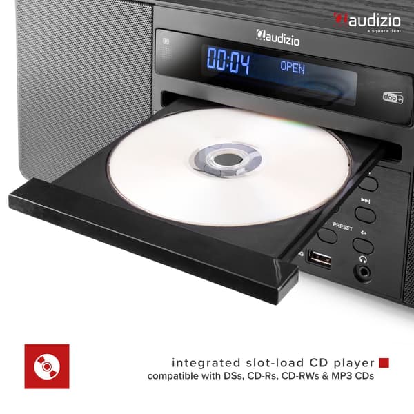 Audizio PRATO MUSIK SYSTEM CD/DAB+ BLACK