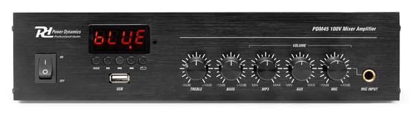 Power Dynamics PDM45 100V Mixer, Förstärkare,45W BT/MP3