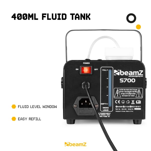 BeamZ S700 Rökmaskin inkl Rökvätska