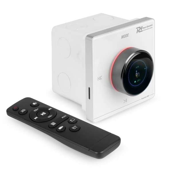 Power Dynamics Powerline B50W In-Wall Ljudförstärkare BT/LCD – Vit