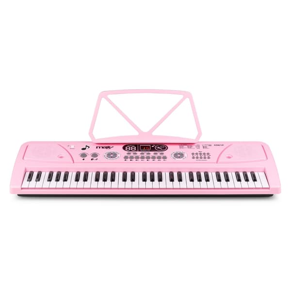 Max KD61P Elektroniskt Keyboard 61 Tangenter med Batteri – Rosa