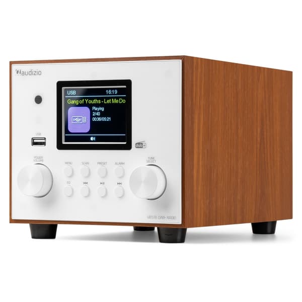 Audizio Vieste DAB+ Radio med Subwoofer - Vit