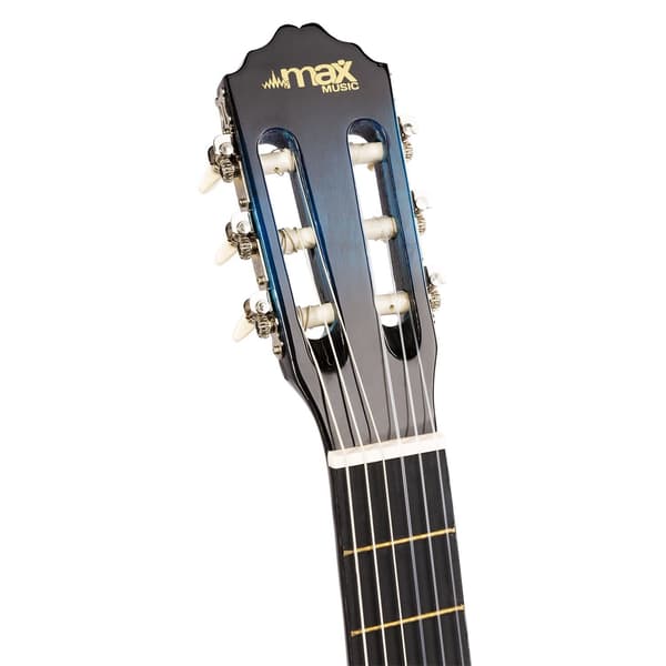 MAX SoloArt klassisk akustisk gitarr (39") Starter Set - Blå
