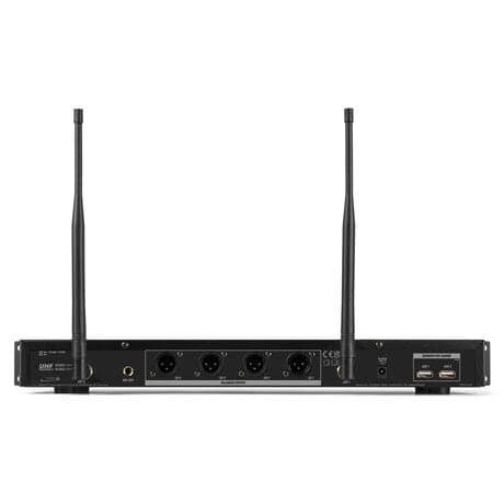 Power Dynamics PD524B UHF trådlös mikrofonset med 4 bodypack-mikrofoner