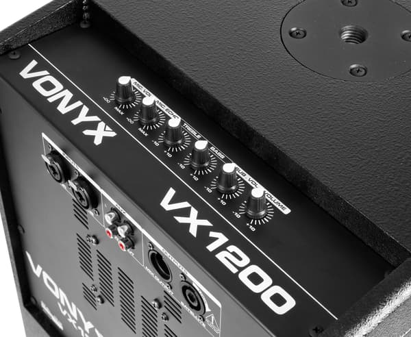 Vonyx VX1200 2Way Aktivt högtalarsystem, 12" bas