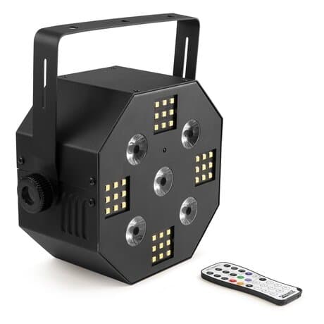 BeamZ MultiAce2 RGB-UV och Strobe LED-ljuseffekt - 2-i-1