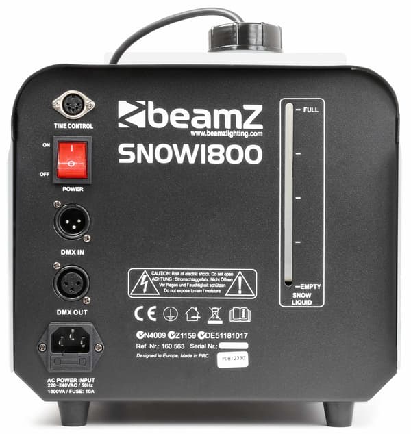 BeamZ SNOW1800 Snömaskin DMX
