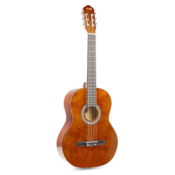 MAX SoloArt klassisk akustisk gitarr (39") Startset - Brun (trä)