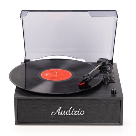 Audizio Reno Skivspelare Retro Black