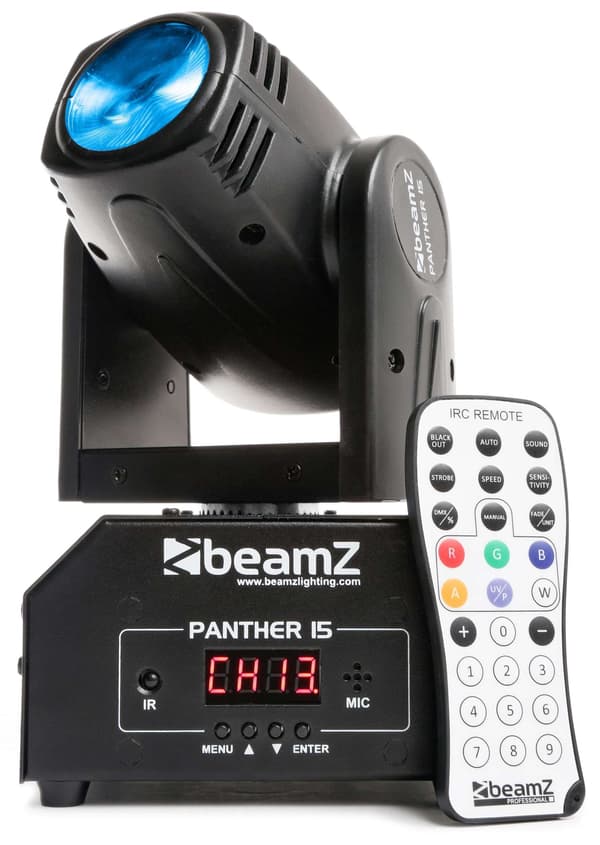 Paket 2xPanther 15 Led Beam RGBW Moving Head IRC
