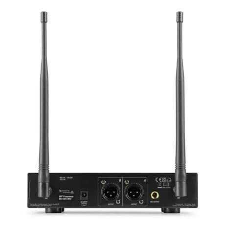 Power Dynamics PD220B 2x 80-kanals UHF trådlös mikrofon True Diversity System BP