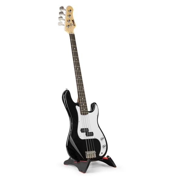 Max Gigkit basgitarr med 40 Watts förstärkare - Gitarrstativ - Gitarrväska - Svart