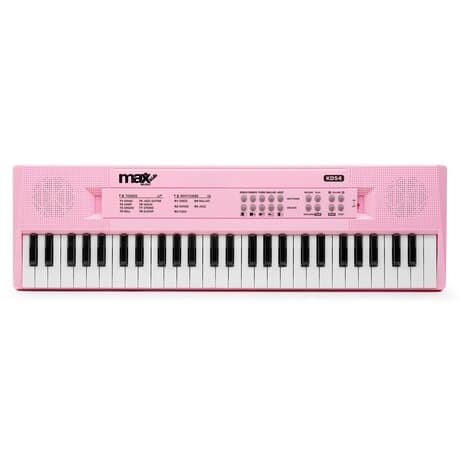 Max KD54 Electronic Keyboard 54-keys med batteri Rosa