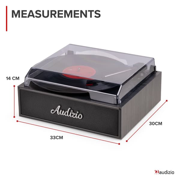 Audizio Reno Skivspelare Retro Black